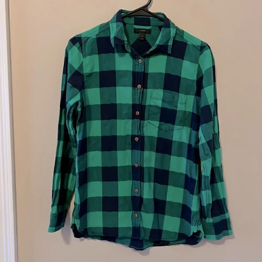 Mens’ J. Crew Lightweight Button Down Shirt Size 2(XS)